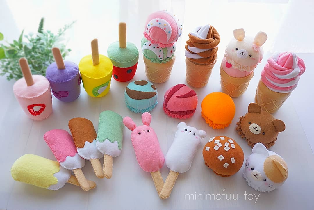 フェルトのアイスクリーム | minimofuu toy